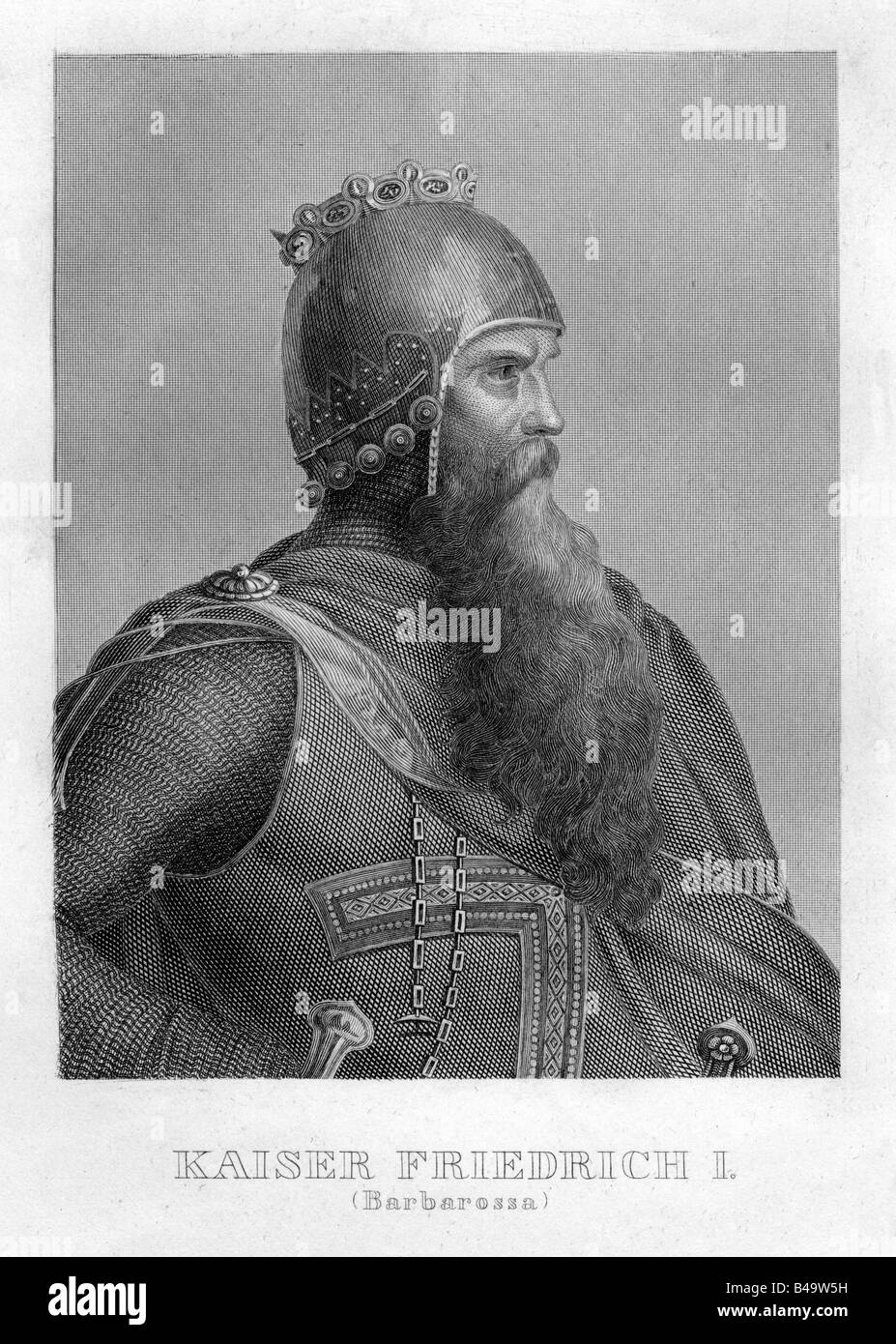 Emperor frederick i barbarossa Black and White Stock Photos & Images