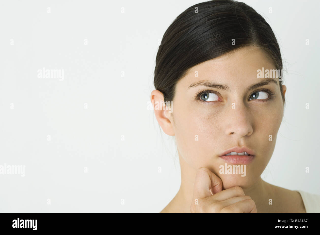 Hand under chins hi-res stock photography and images - Alamy