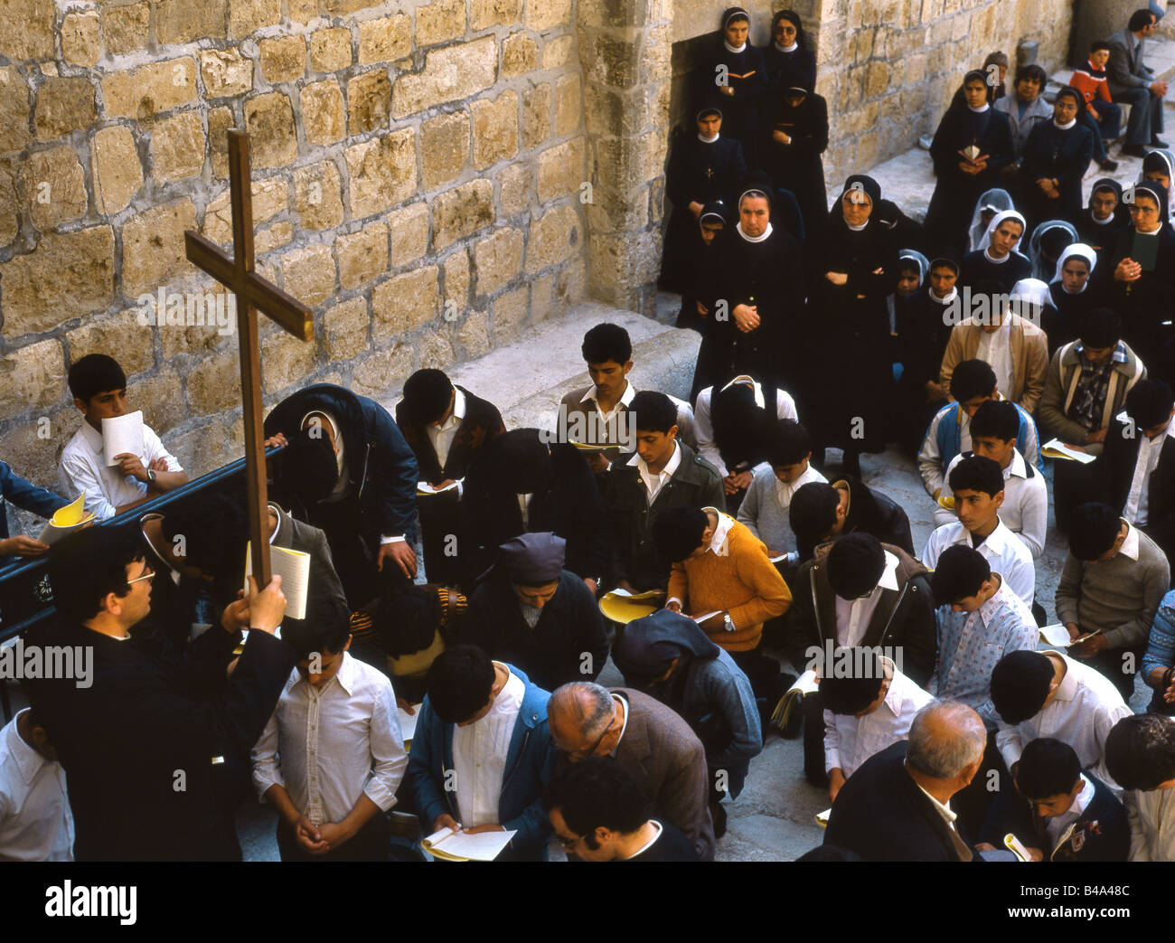 Procession in Via Dolorosa, Jerusalem Stock Photo - Alamy