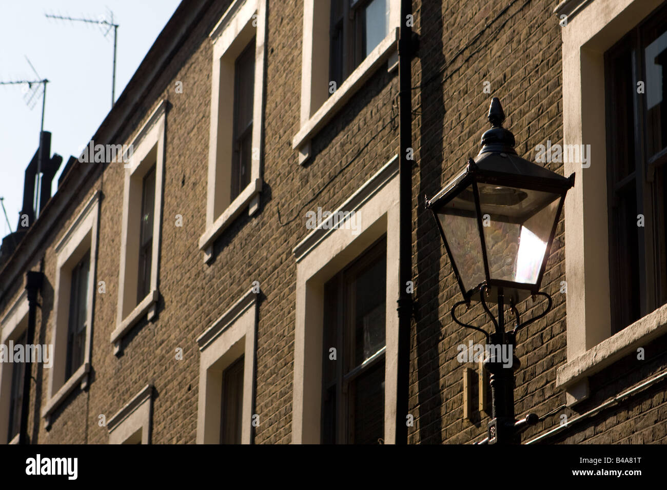 Street lamp and buildings, London UK Stock Photo