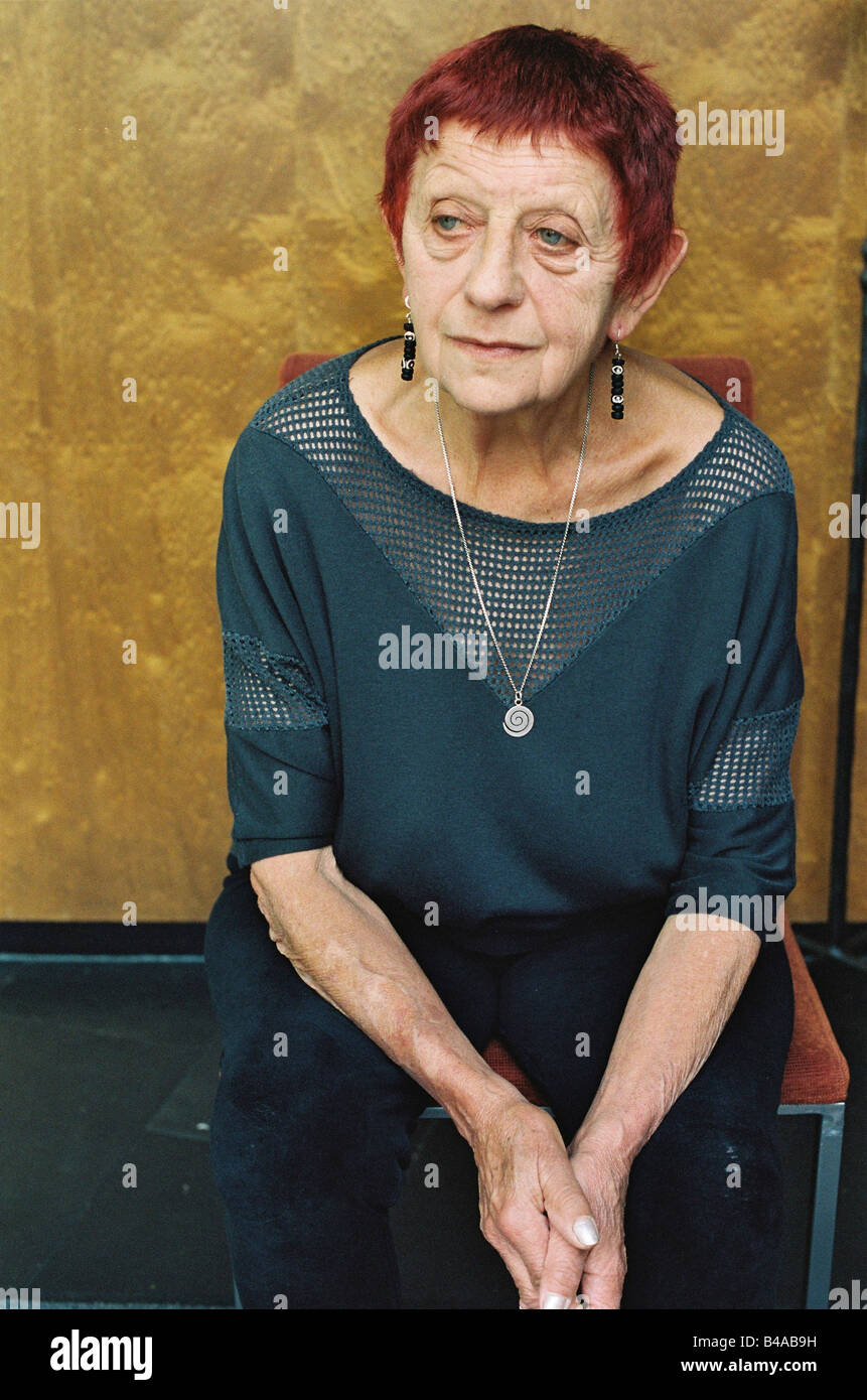 Weiss, Ruth, * 1928, German author / writer, half length, 5. International Literature festival, Hall, Tyrol, Austria, 17.09.2007, Stock Photo