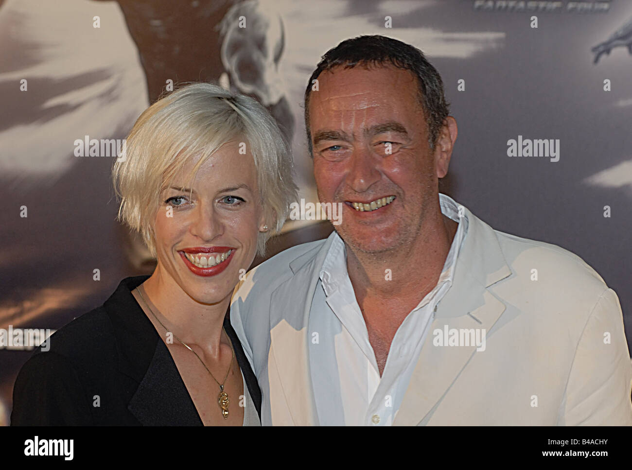 Eichinger, Bernd, 11.4.1949 - 24.1.2011, German producer, portrait, with his wife Katja, movie premiere: 'Fantastic Four: Rise of the Silver Surfer', Berlin, Germany, 19.7.2007, Stock Photo