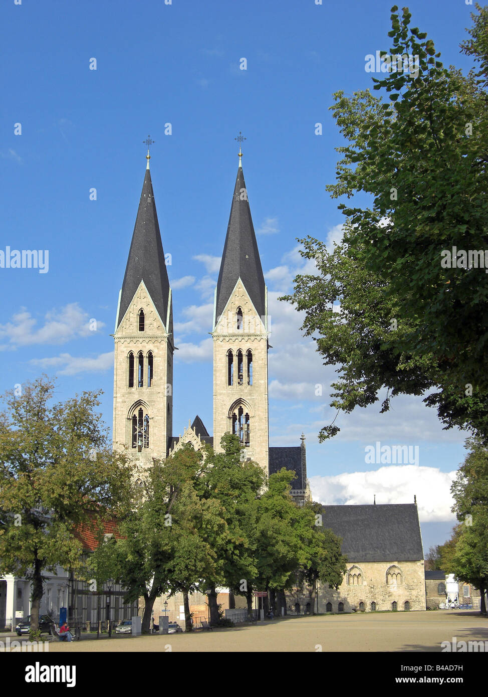 geography / travel, Germany, Saxony-Anhalt, Halberstadt, churches, cathedral, exterior view, Additional-Rights-Clearance-Info-Not-Available Stock Photo