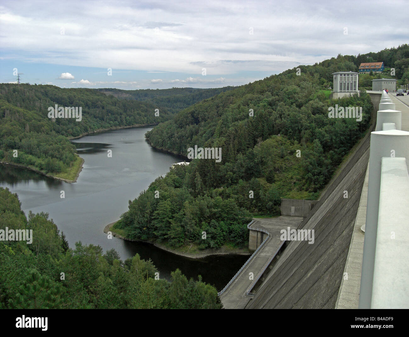 geography / travel, Germany, Saxony-Anhalt, Rappbode dam, Harz Mountain, Additional-Rights-Clearance-Info-Not-Available Stock Photo