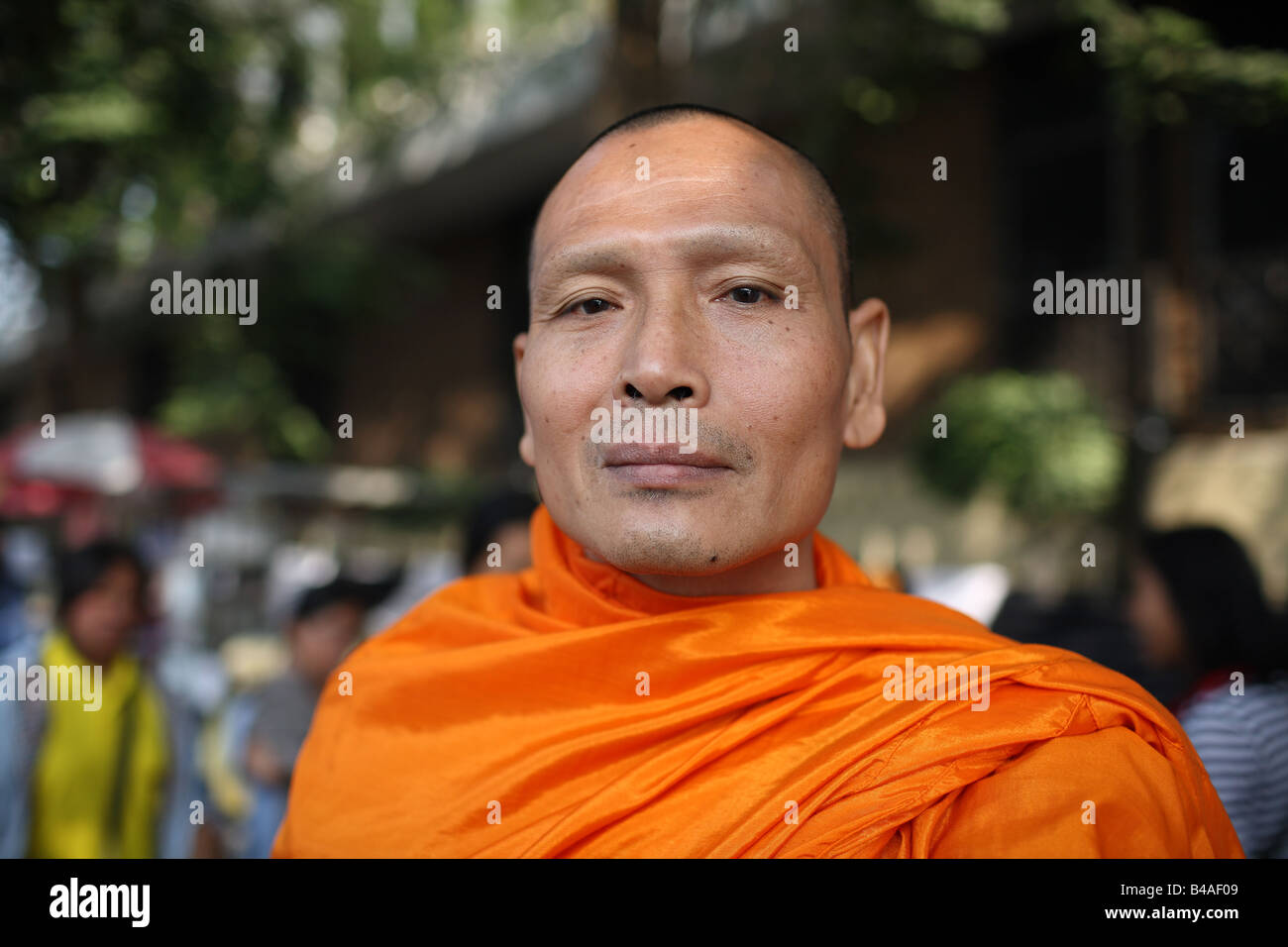 Thai Buddist monk Stock Photo