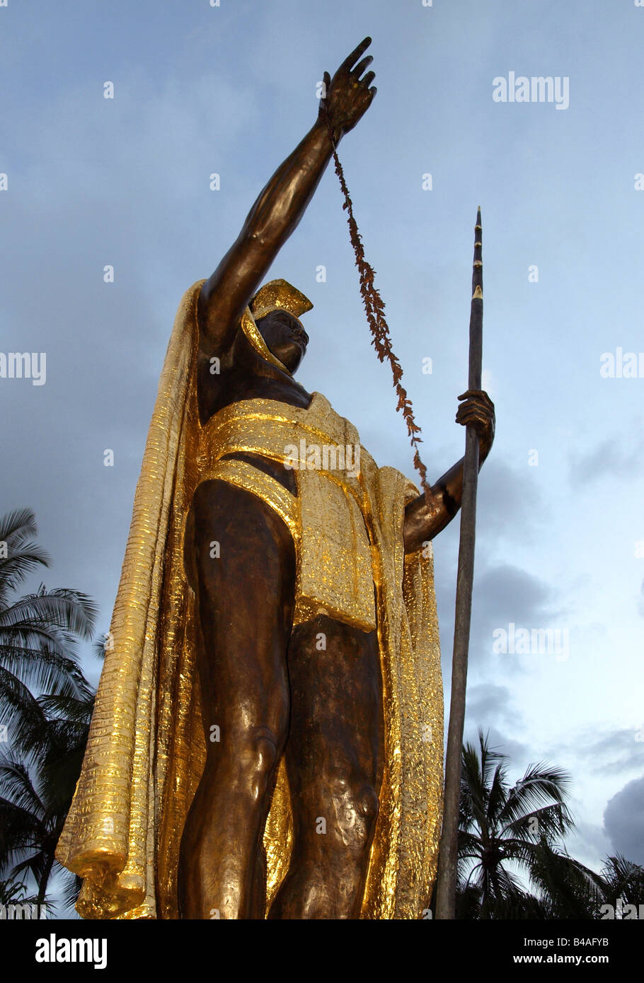 Statue of Kamehameha the Great , Big Island , Hawaii Stock Photo - Alamy