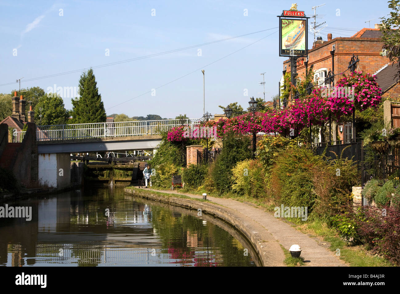 Grand Union Canal Berkhamsted Hertfordshire, England, United Kingdom. Stock Photo