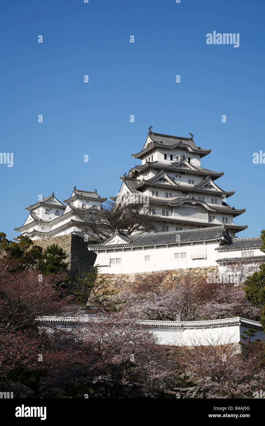 Japan, Honshu, Hyogo, Himeji Castle Stock Photo
