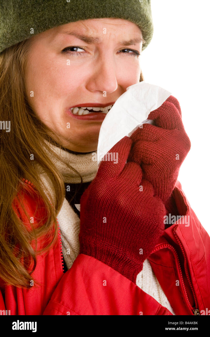 woman weeping Stock Photo