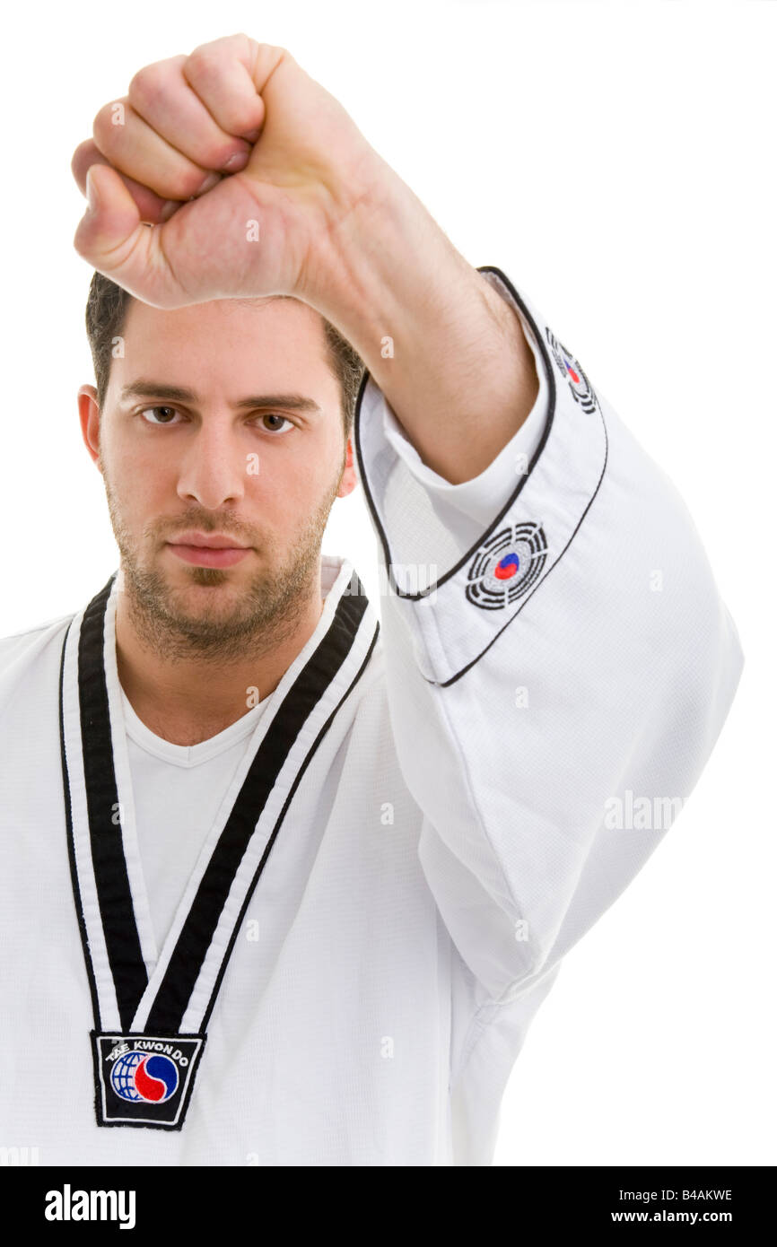 man make taekwondo Stock Photo Alamy