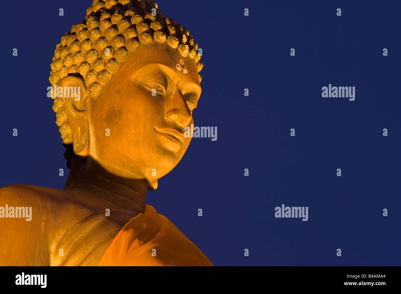 Thailand Pattaya Buddha statue at night Stock Photo - Alamy