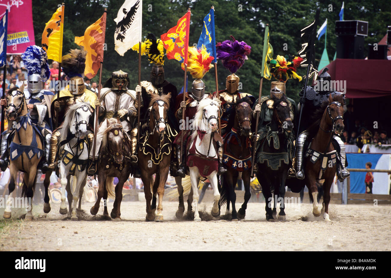 joust in Kaltenberg Bavaria Germany Stock Photo