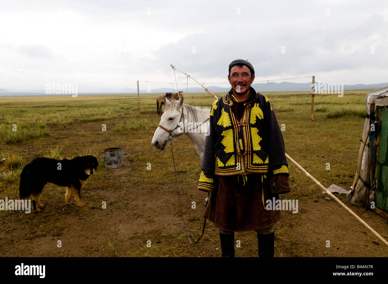 a-mongol-and-his-horses-in-the-mongolian