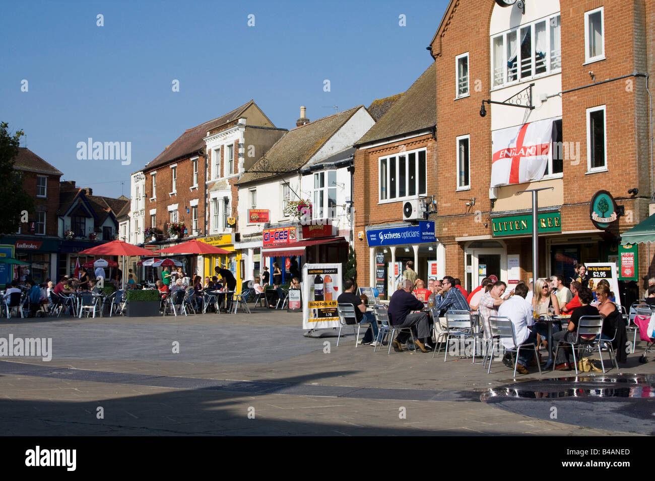 Kingsbury Aylesbury town centre high street Buckinghamshire England