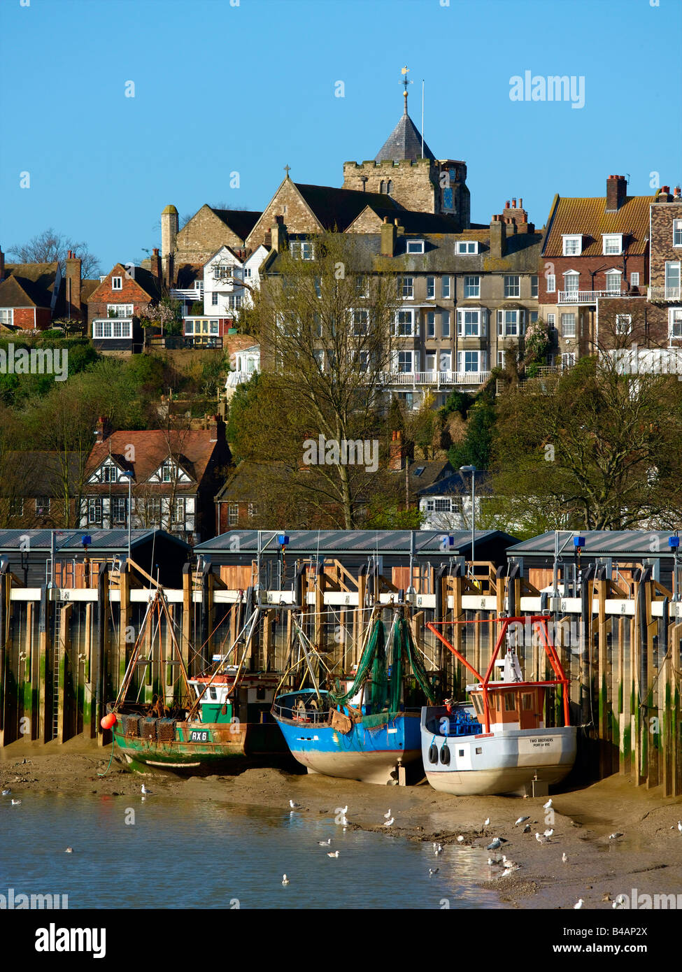 Rye Citadel East Sussex England River Rother Stock Photo Alamy