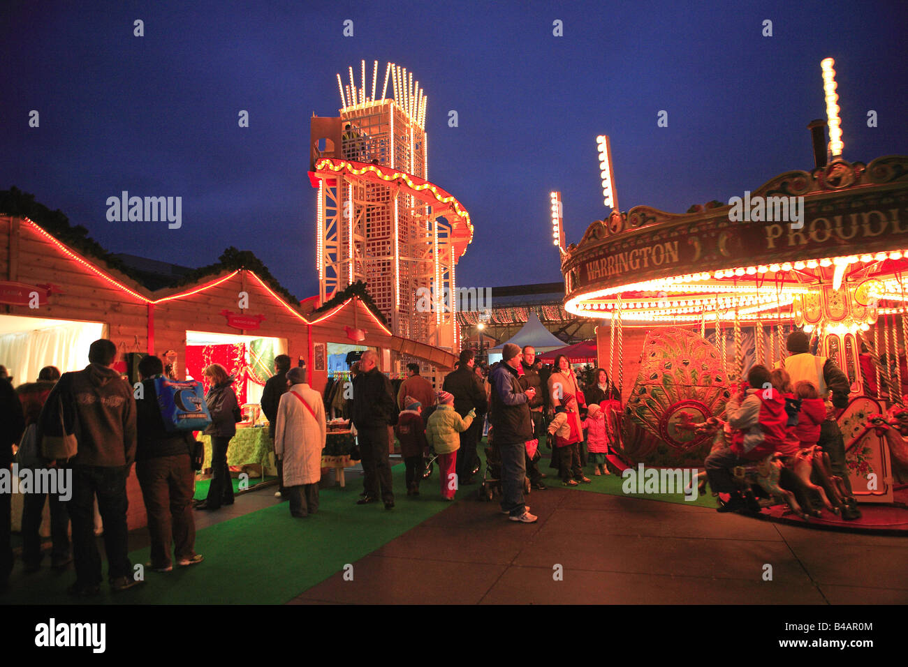 Dublin, Christmas Market, Dock Stock Photo Alamy