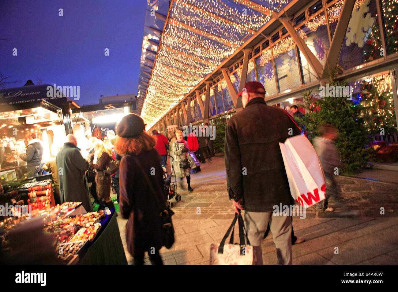 Dublin, Christmas Market, Dock Stock Photo Alamy