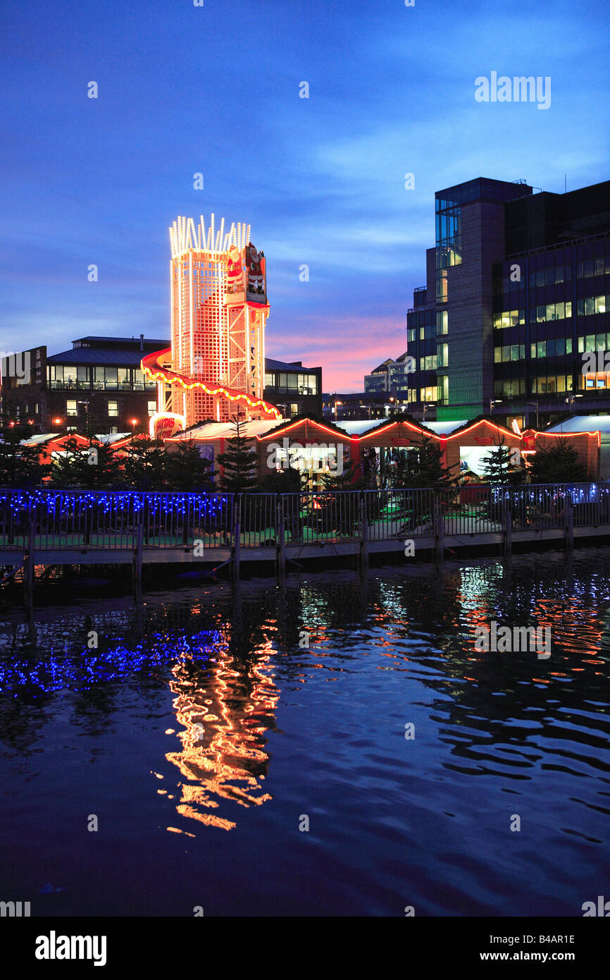 Dublin, Christmas Market, Dock Stock Photo Alamy