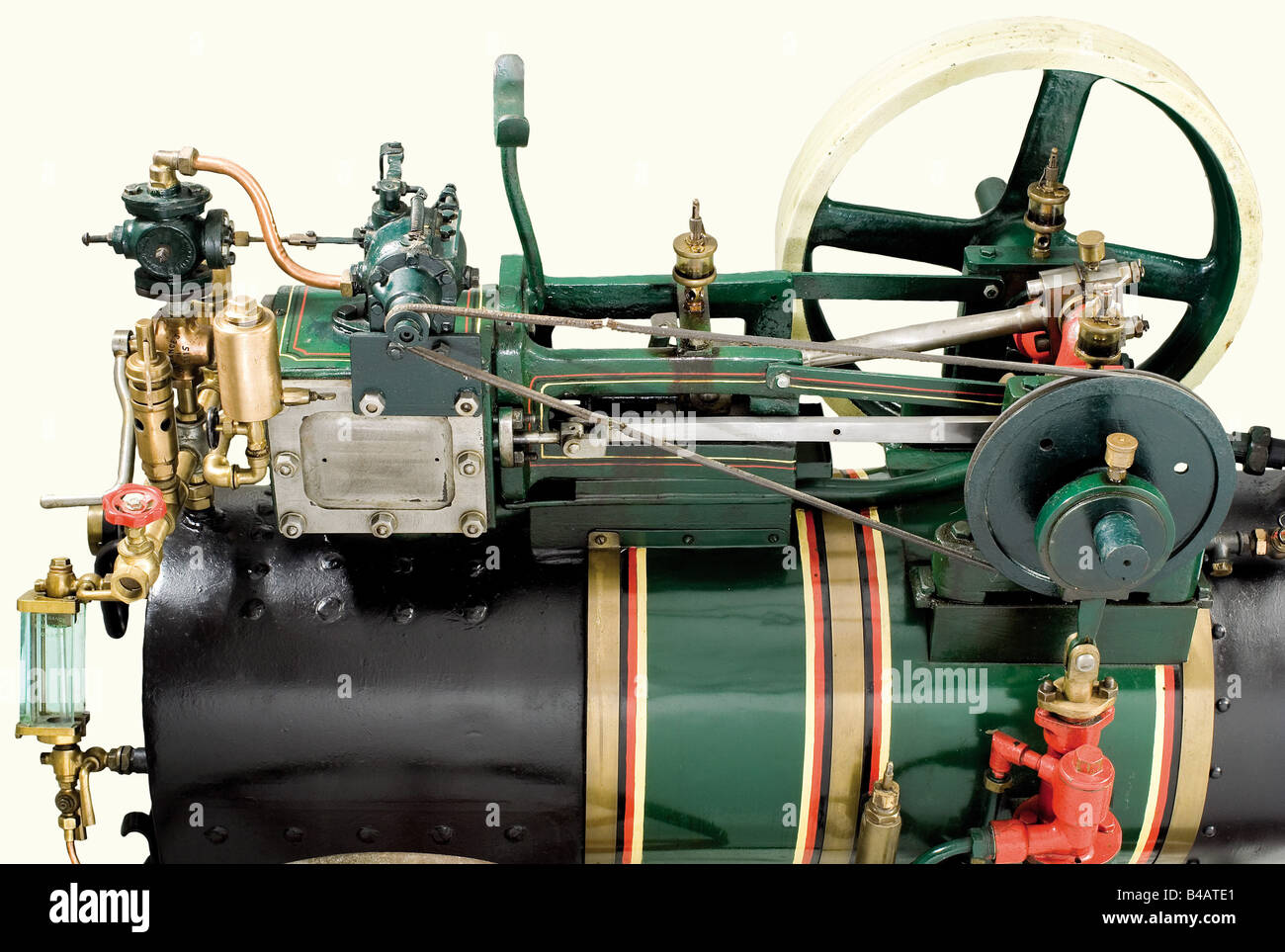 A well engineered model of a single cylinder portable steamengine, in