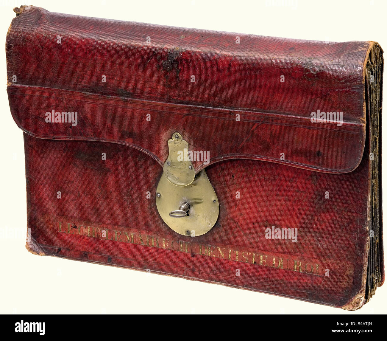 Joseph Jean Baptiste Lemaire (1782 - 1834) - a briefcase., Red Morocco ...