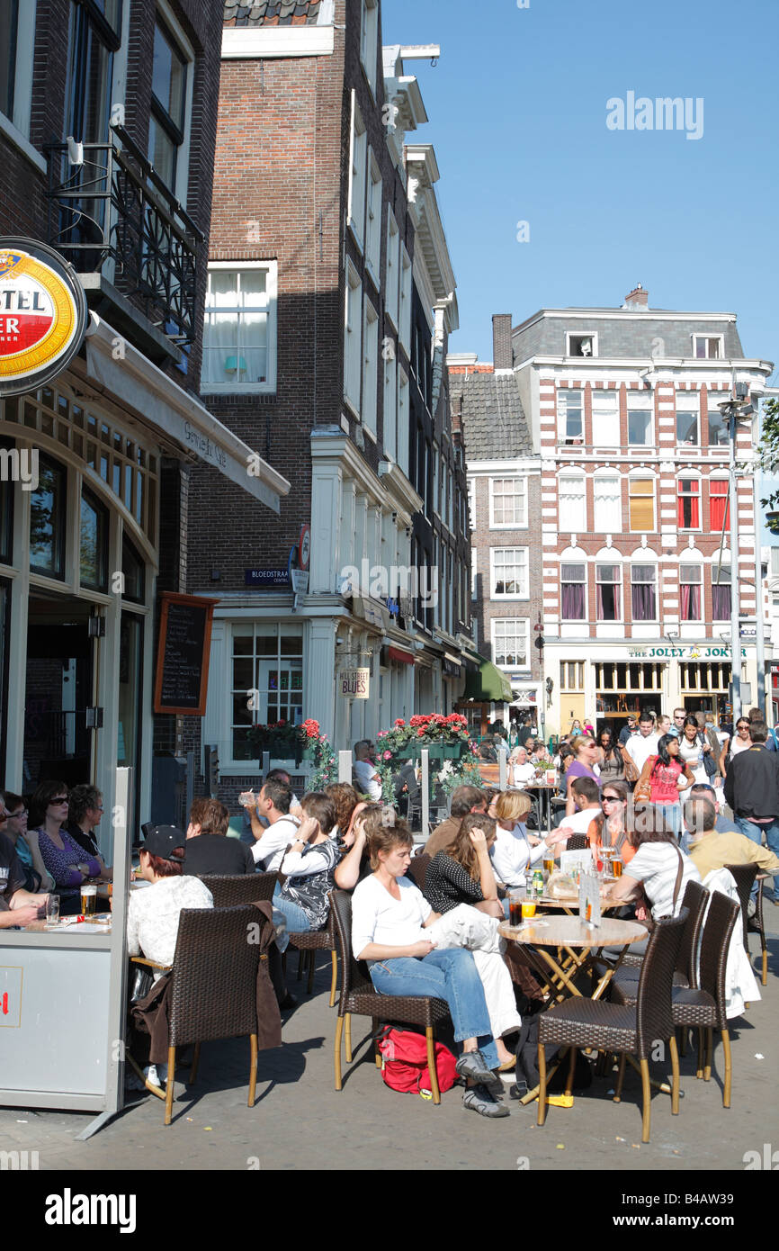 Street cafe, Amsterdam, Netherlands Stock Photo Alamy