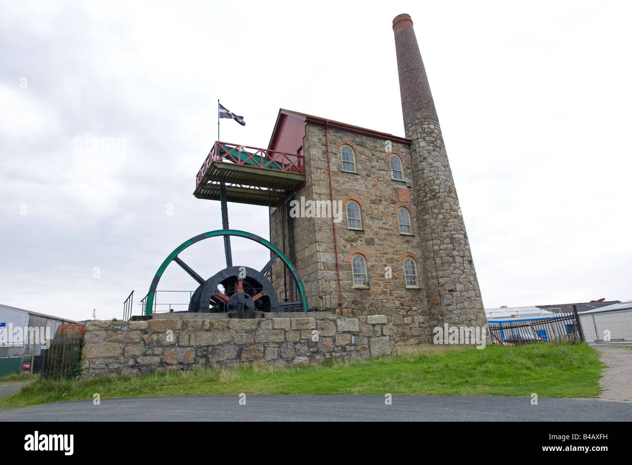 Cornish Engines and Mines Pool near Camborne Cornwall UK Stock Photo