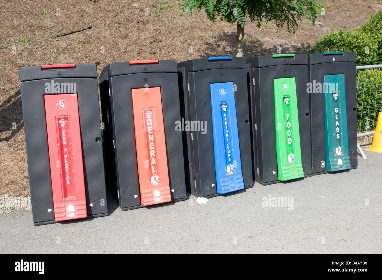 Recycling containers bins hi-res stock photography and images - Alamy