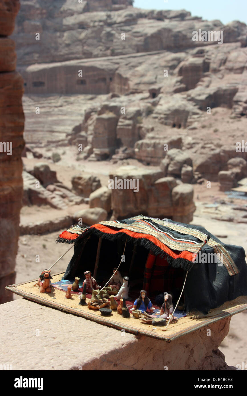 Souvenir Bedouin tent, Petra, Jordan Stock Photo Alamy