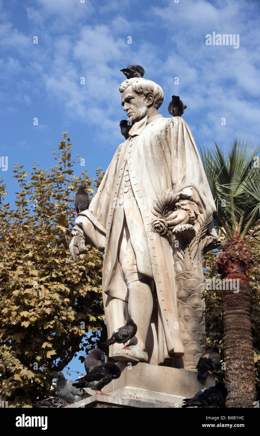 statue of Lord Brougham English aristocrat who established Cannes as a