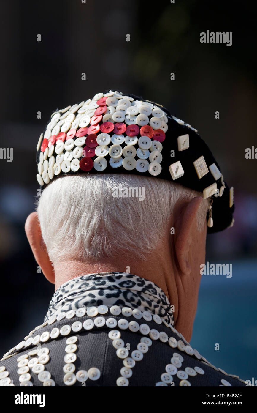 Pearly Kings and Queens Harvest Festival Guildhall London Stock Photo