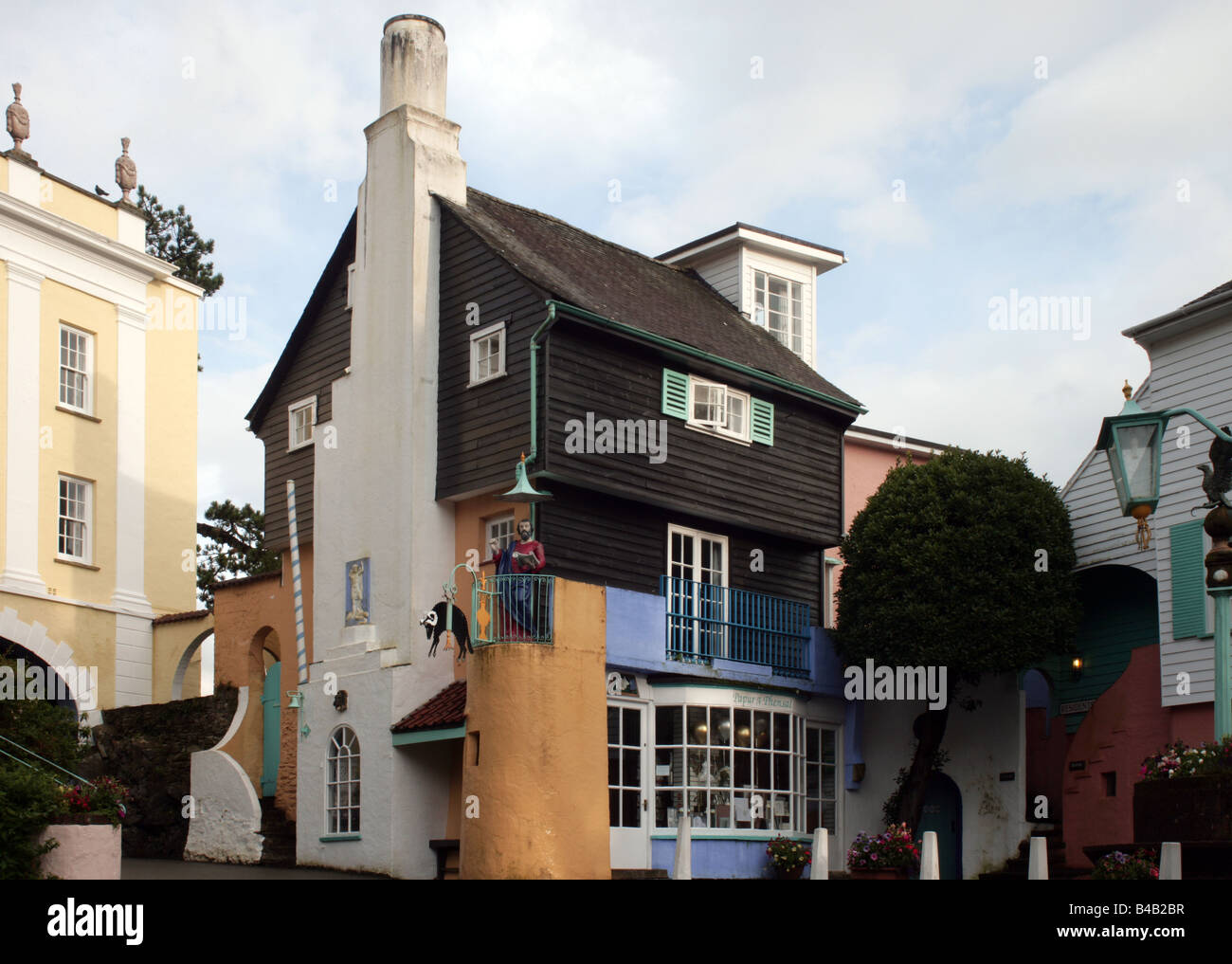 Toll House Portmeirion Village Wales Preacher s Corner Stock Photo Alamy