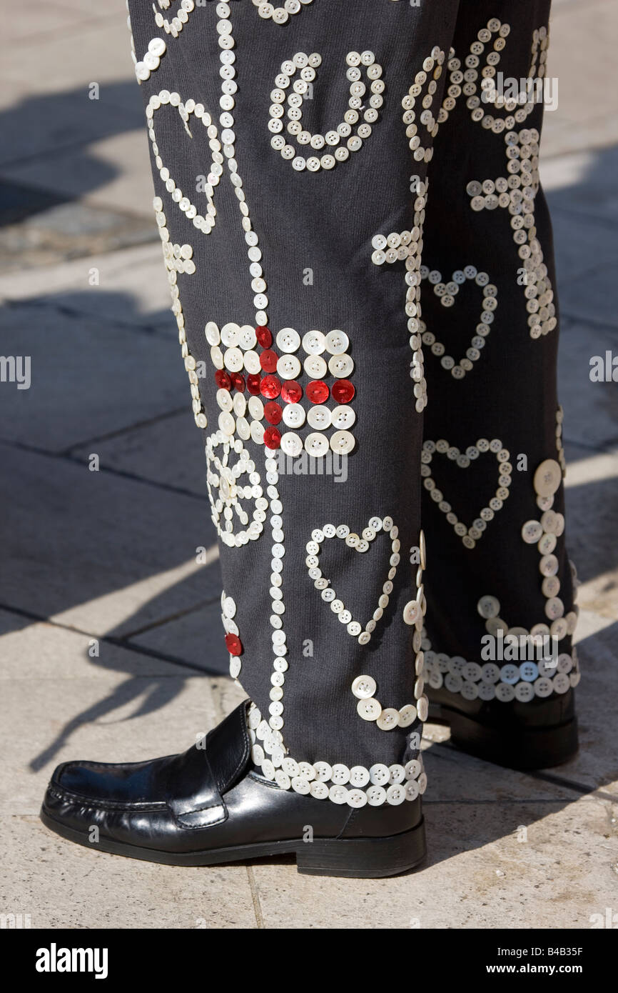 Pearly Kings and Queens Harvest Festival Guildhall London Stock Photo