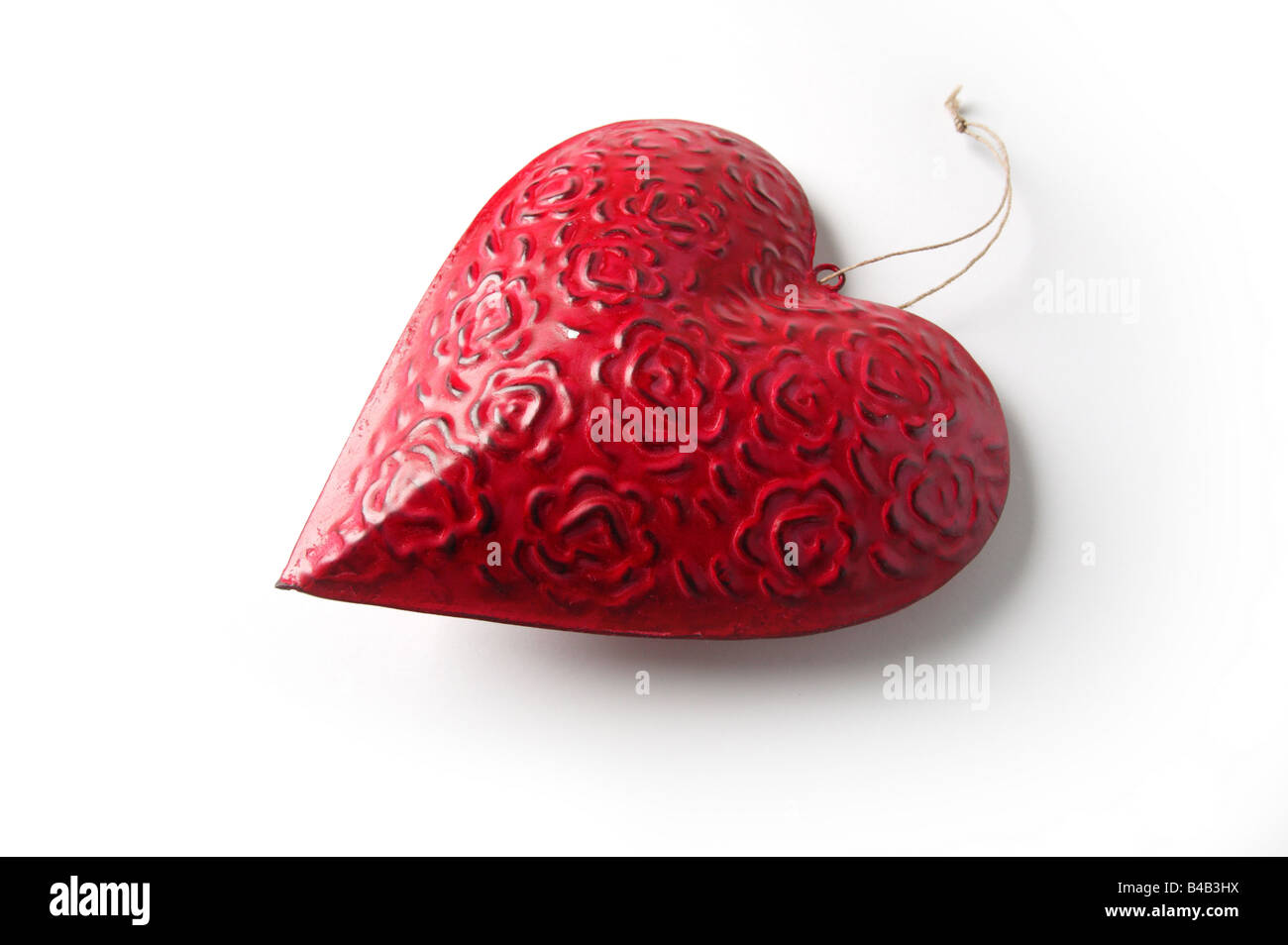 Decorative heart on a white background Stock Photo - Alamy