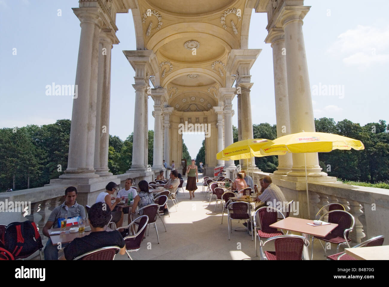 Park Schloss Schönbrunn in Vienna, Austria Stock Photo