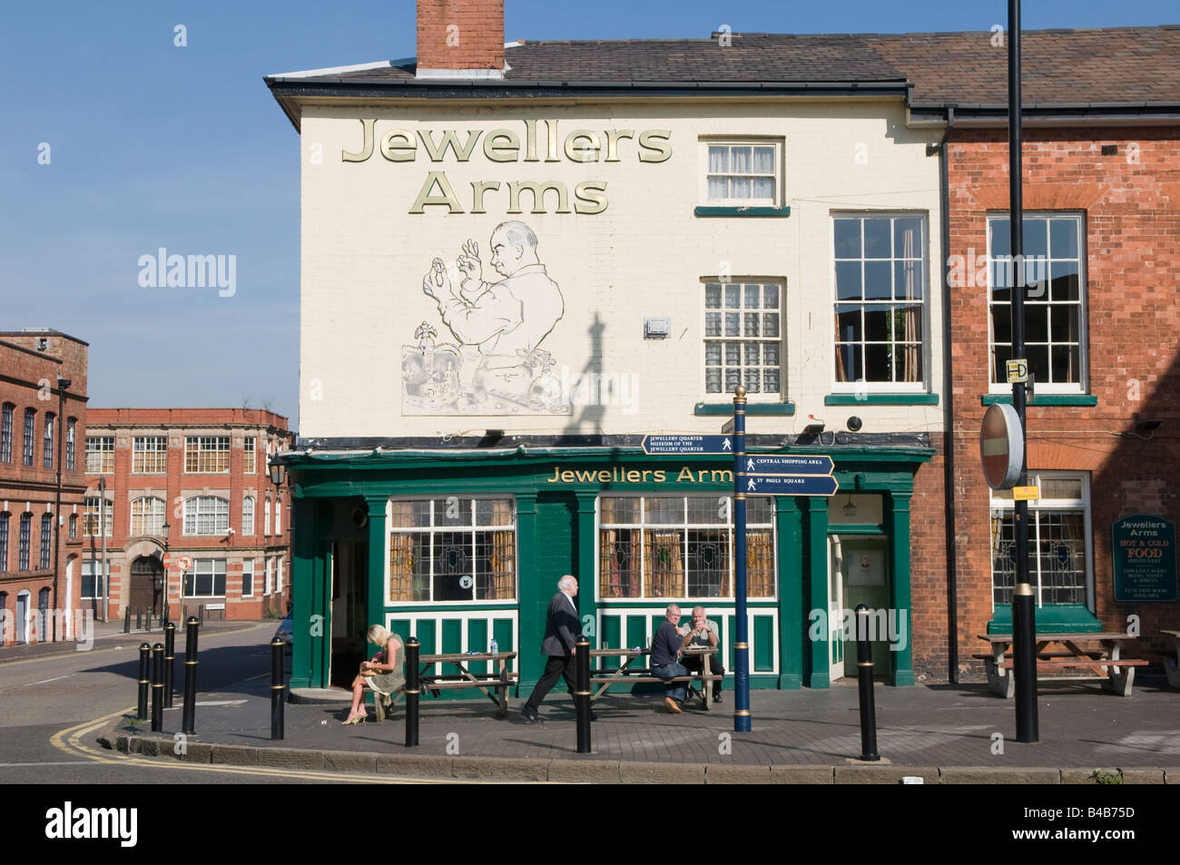 The Jewellers Arms, the Jewellery Quarter, Birmingham Stock Photo