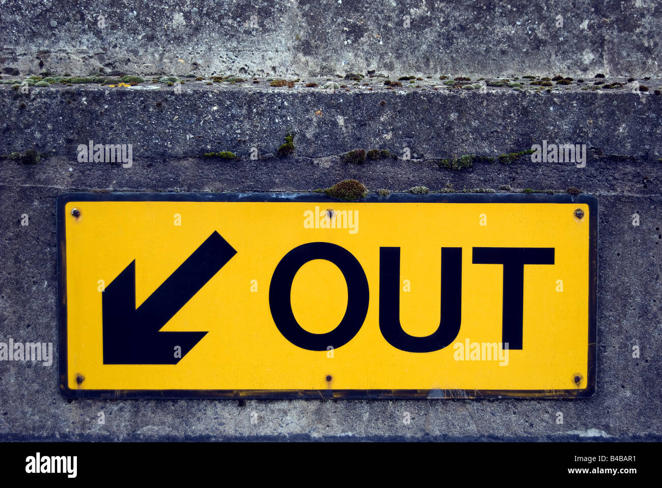 Out sign hi res stock photography and images Alamy