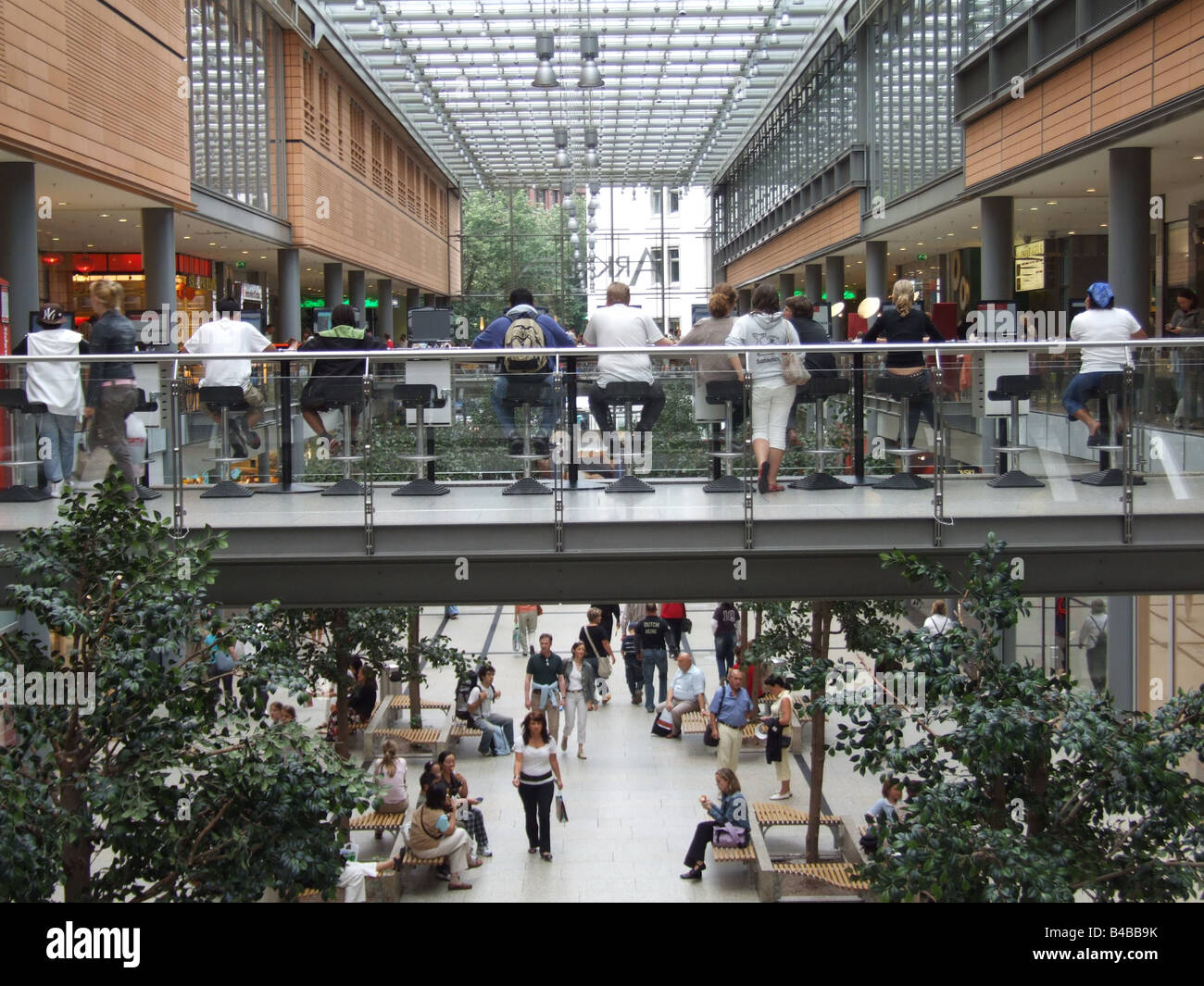 People On Internet Shopping Mall Berlin Germany Stock Photo