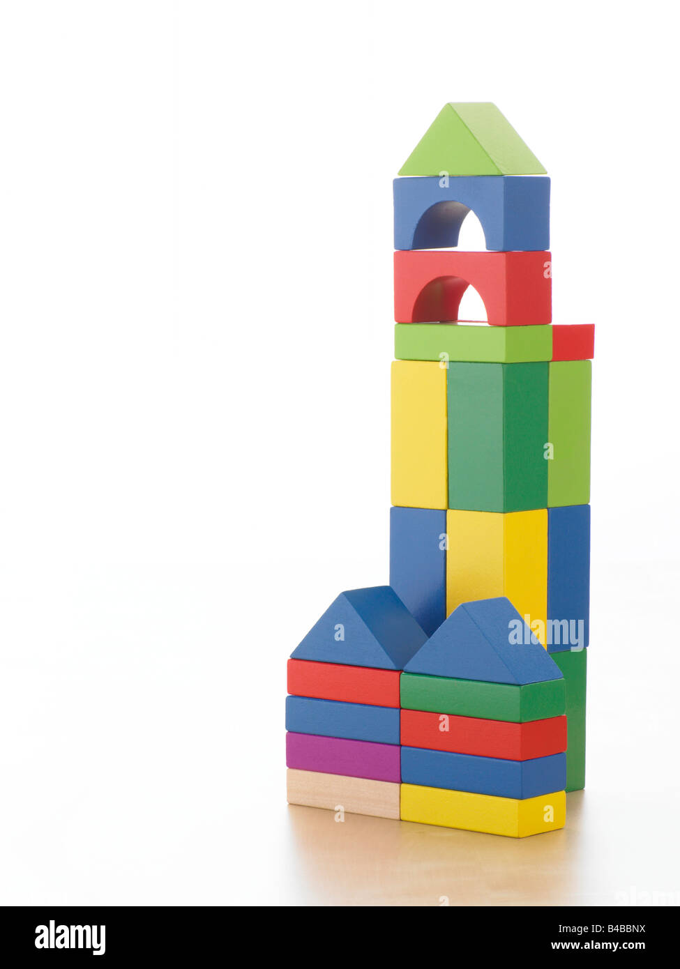 toy children's wooden building blocks Stock Photo Alamy