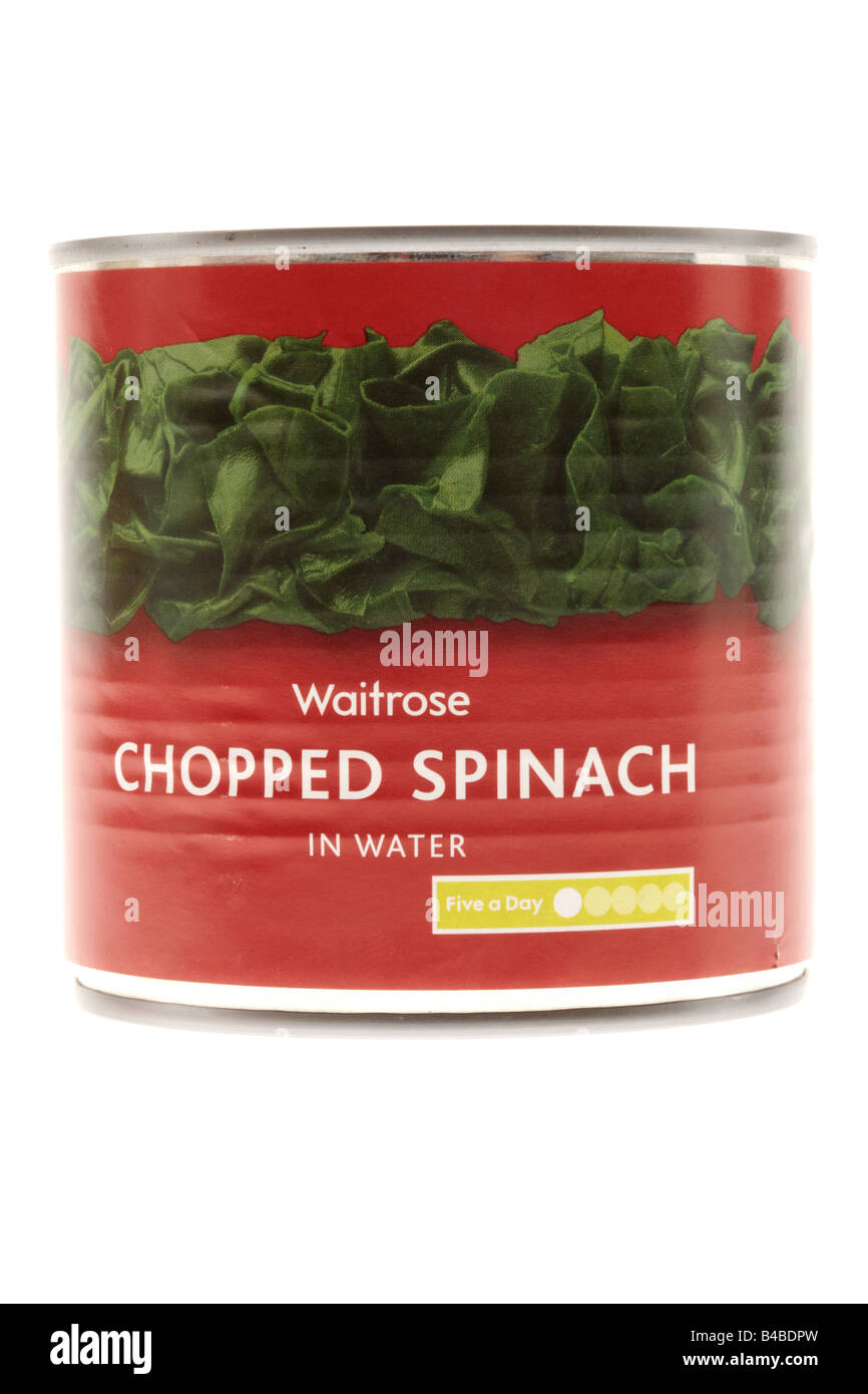 Canned spinach hi-res stock photography and images - Alamy