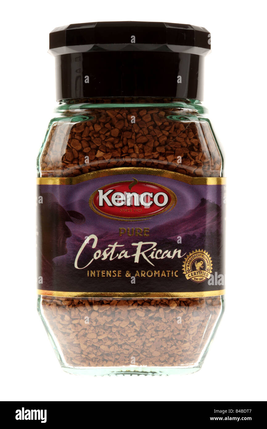 Jar of Instant Coffee Granules Stock Photo Alamy
