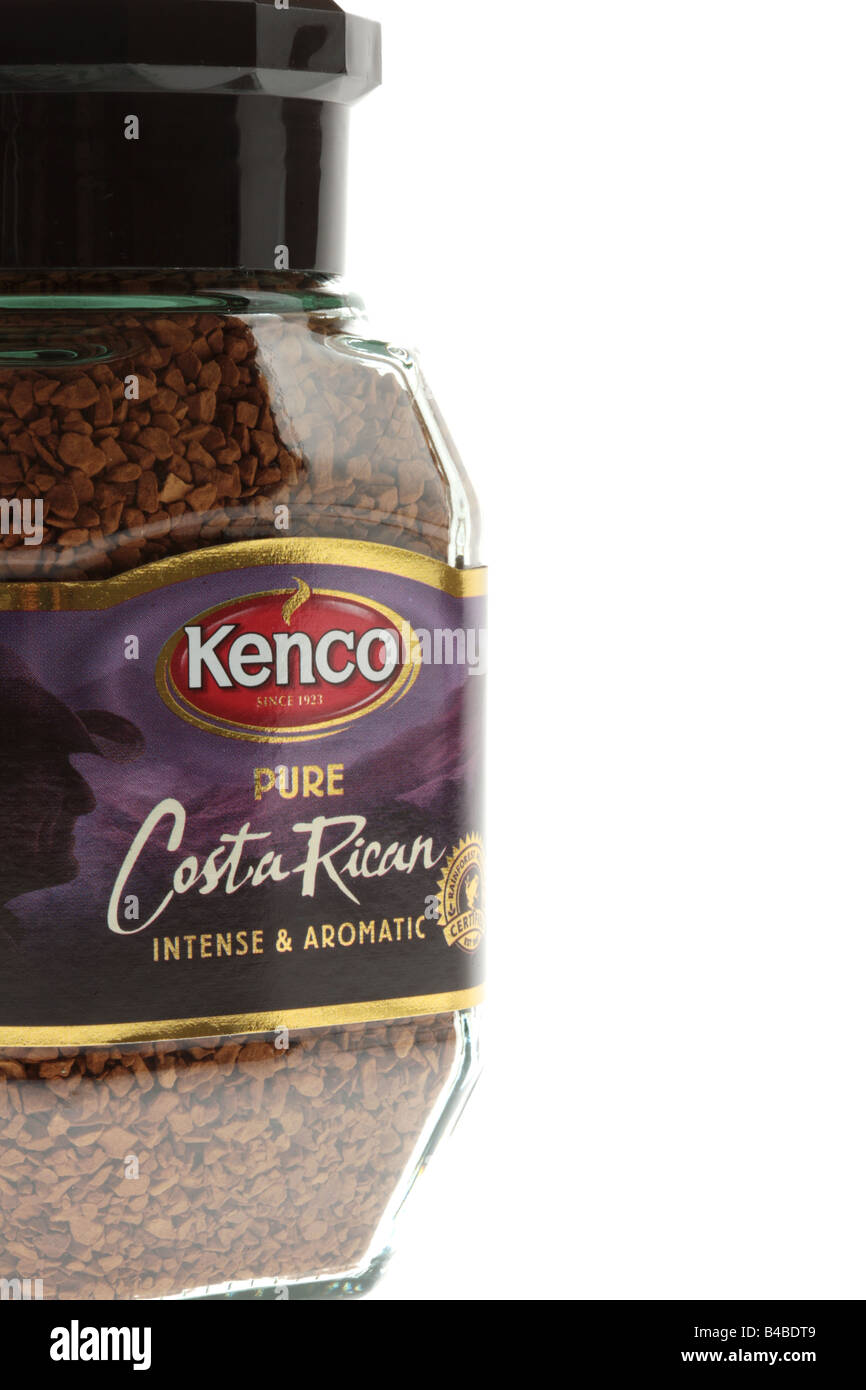 Jar of Instant Coffee Granules Stock Photo Alamy