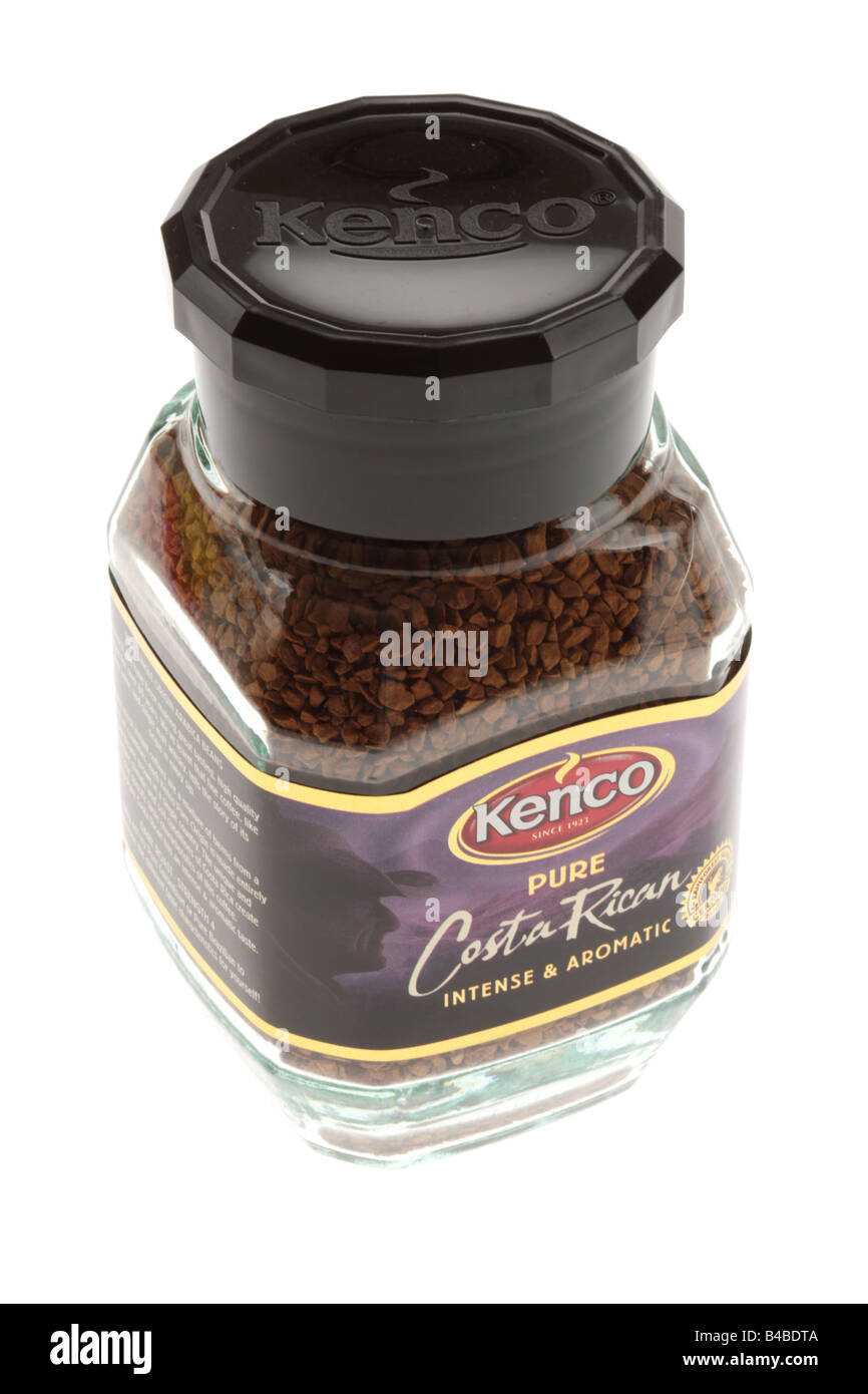 Jar of Instant Coffee Granules Stock Photo Alamy