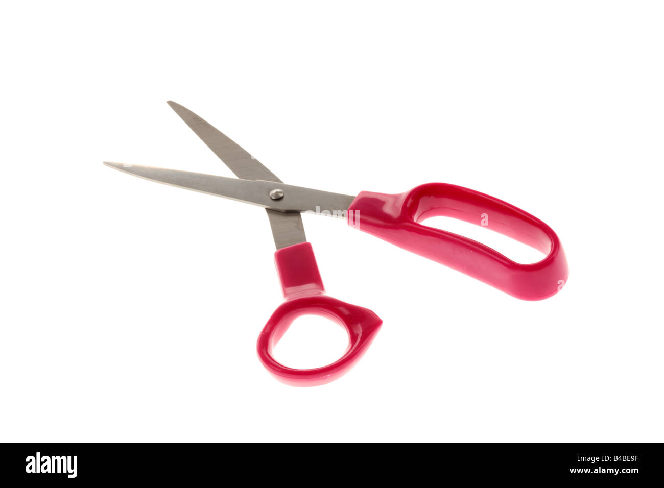 Pair Of Household Or Domestic Cutting Scissors With Plastic Handles ...