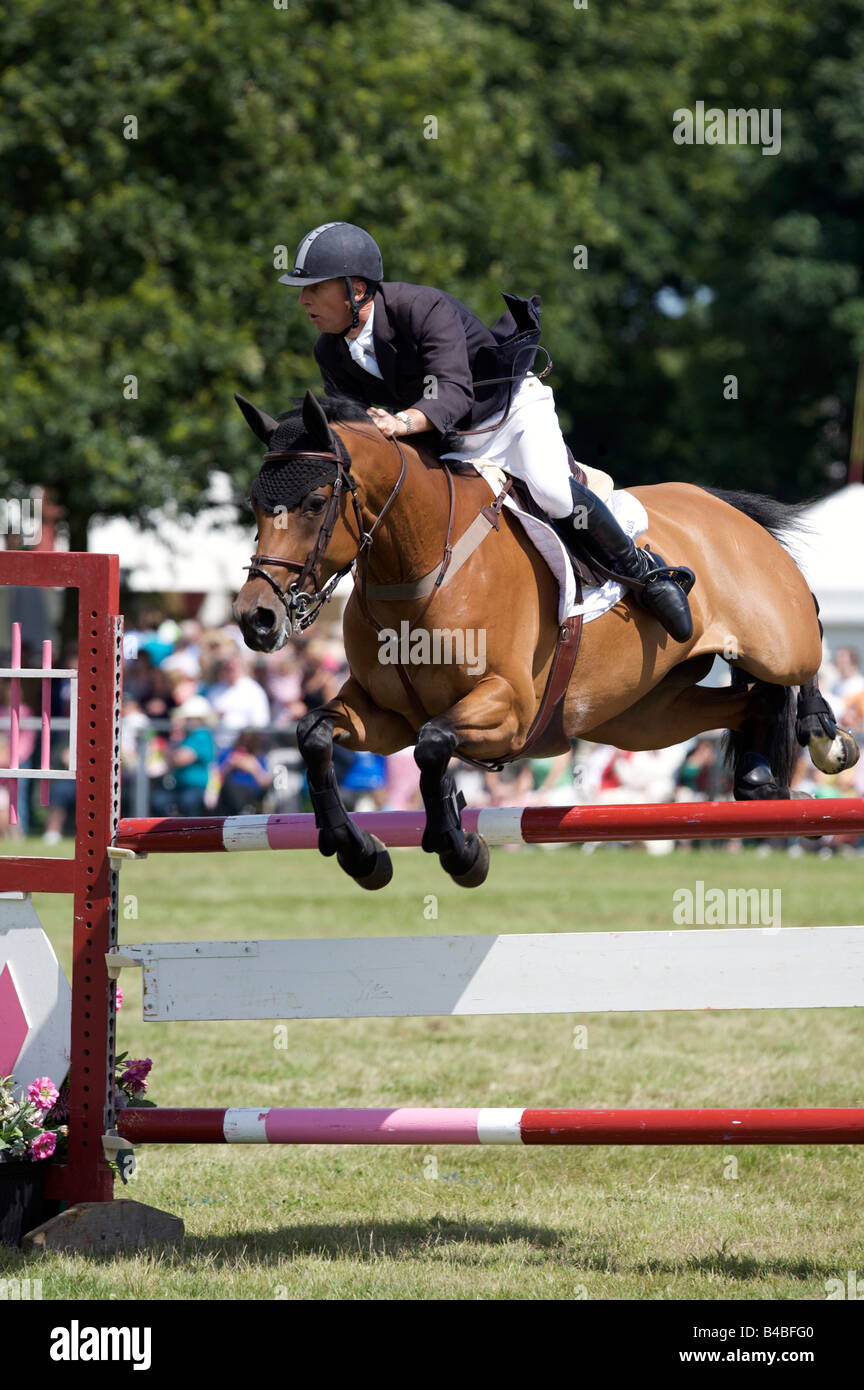 Show Jumping event at the Kent County Show 2008 Stock Photo Alamy