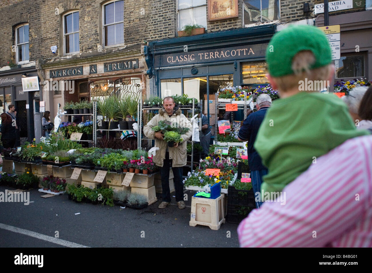 Colombia Rd flower market Stock Photo