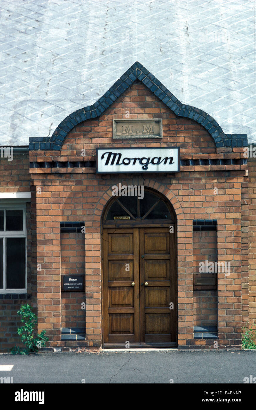 Car, Production, Production with Morgan, manufacturing premises, Entrance hall Stock Photo