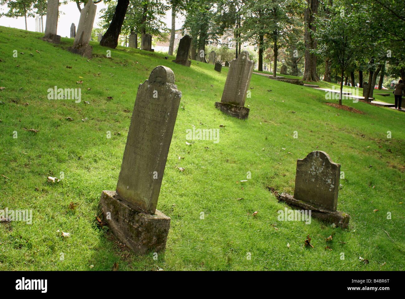 Graves of United Empire Loyalists in the Loyalist Burial Ground in the city of Saint John, New Brunswick, Canada Stock Photo