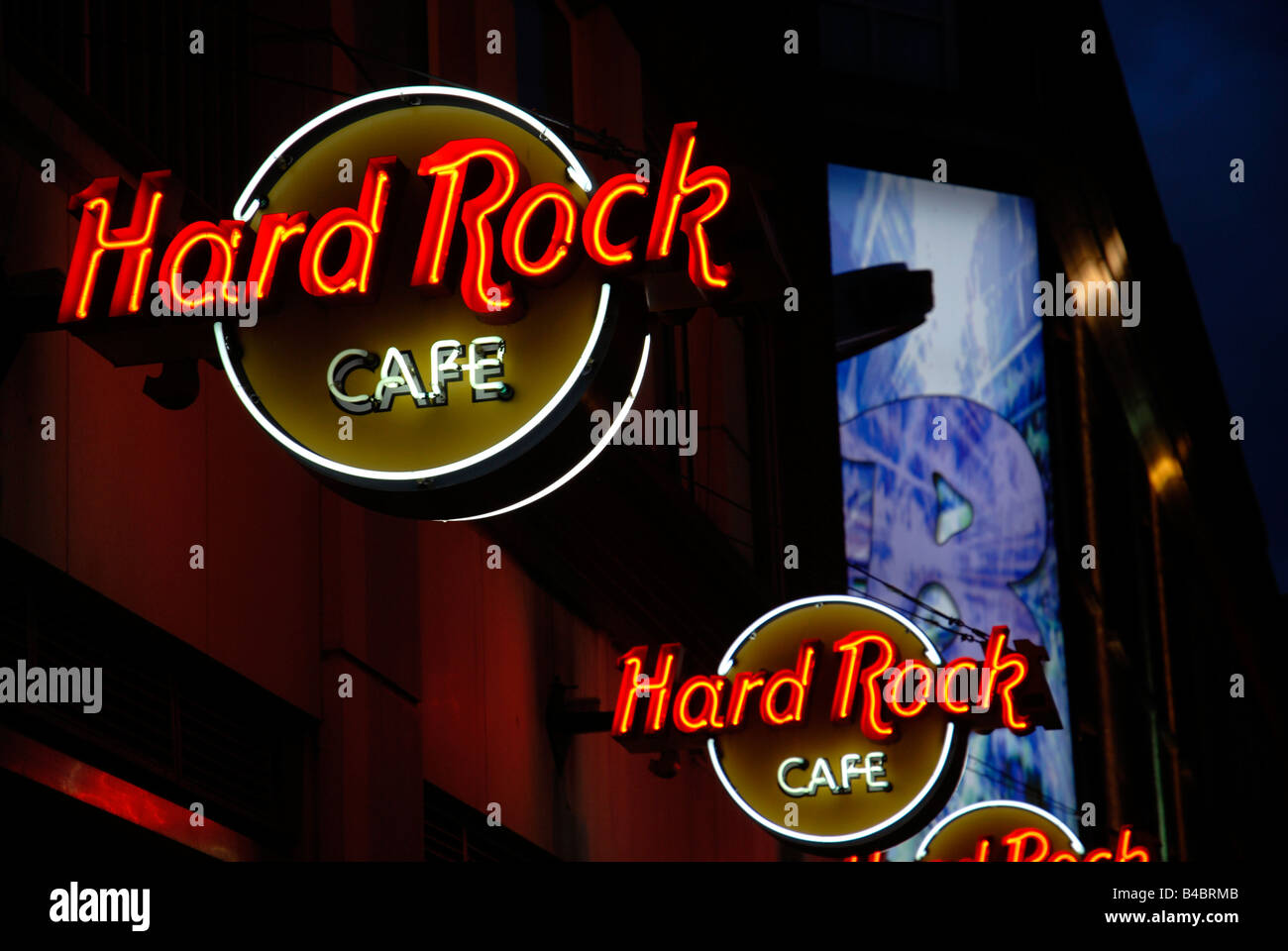 The Hard Rock Cafe in Fleet street, Temple Bar, Dublin, Ireland Stock