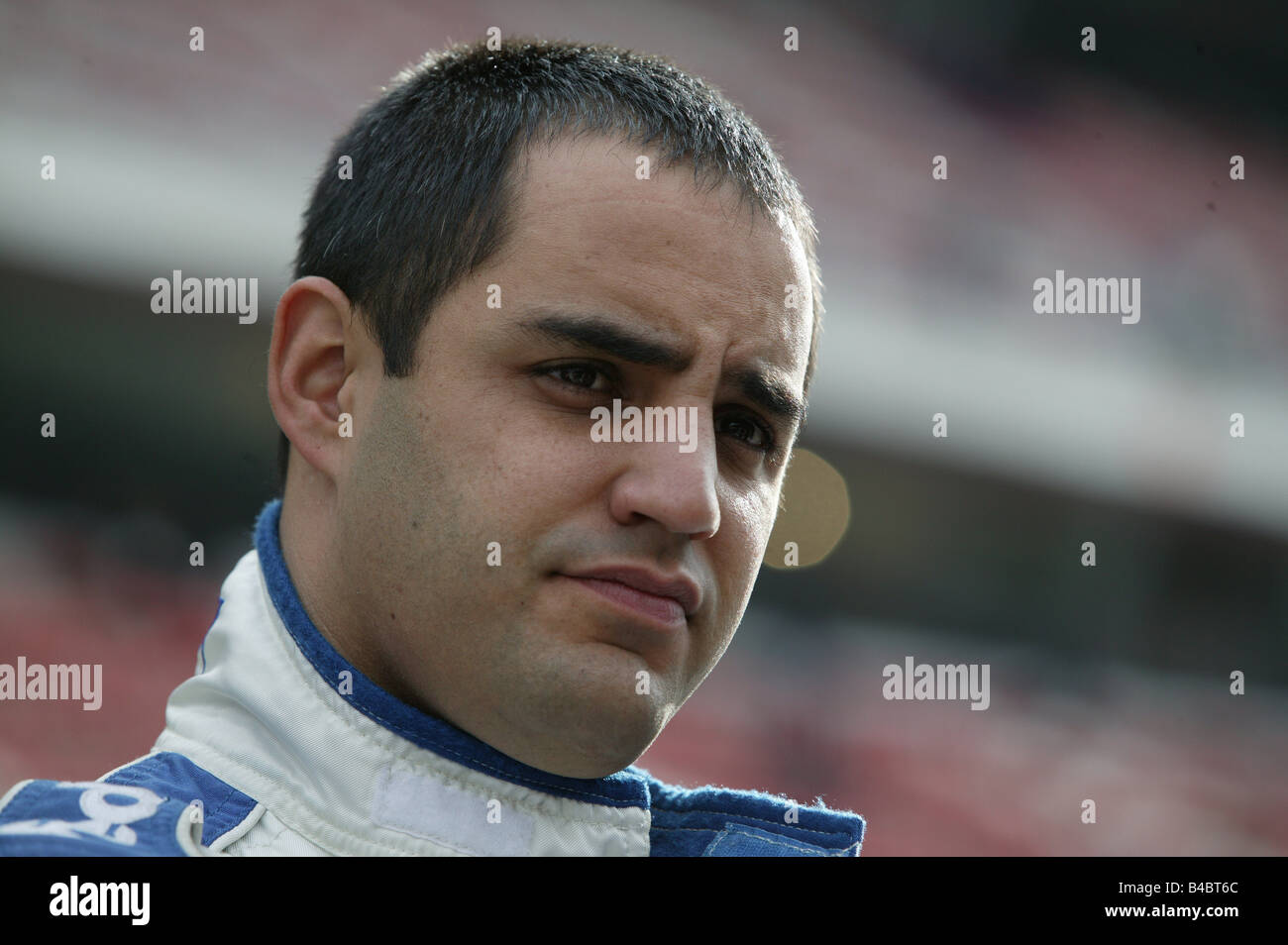 engine sport, Formel 1, Juan Pablo Montoya,  training, Persons, Race driver, Portrait, photographer: Daniel Reinhard Stock Photo