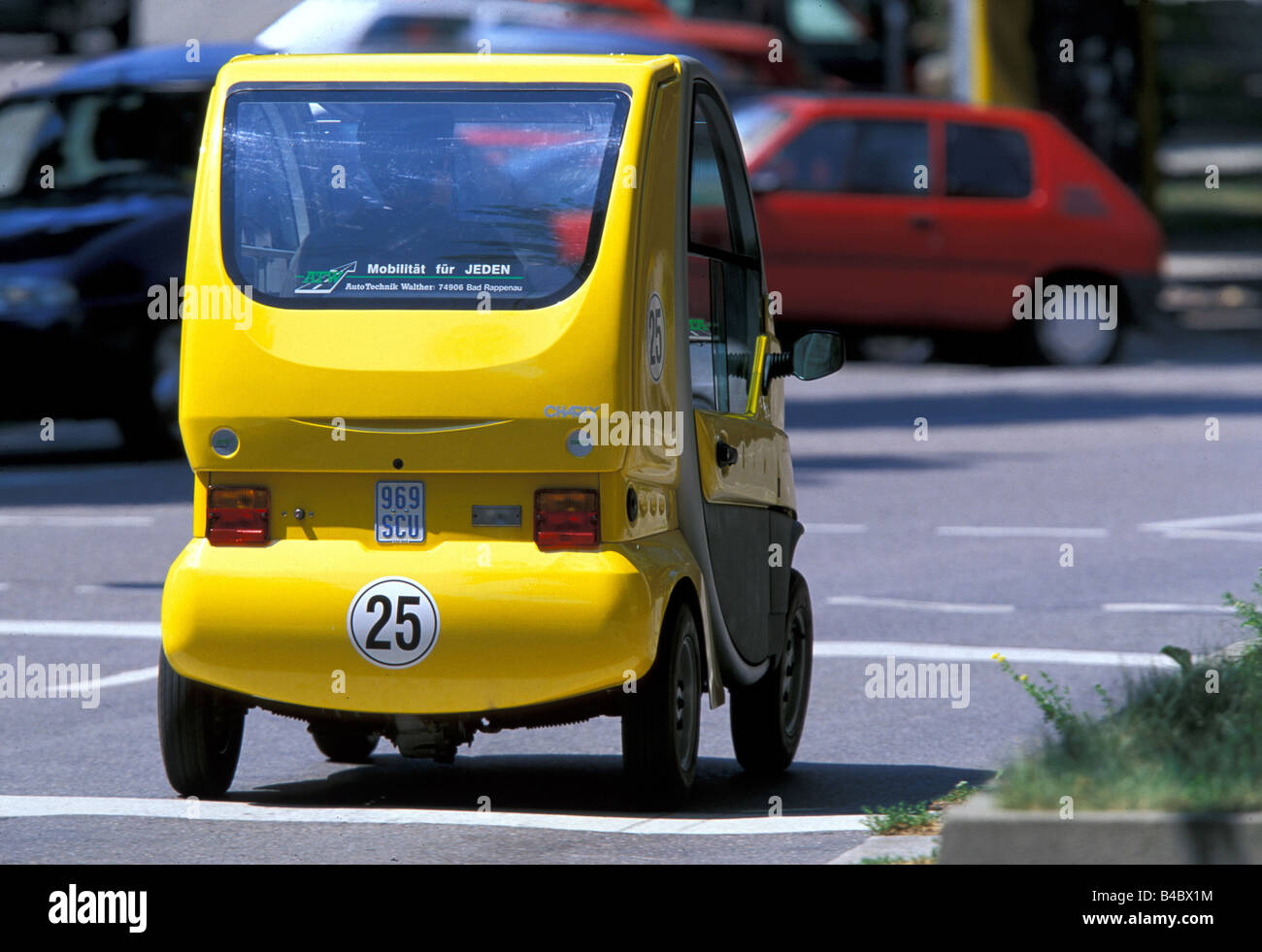 Car, Electric vehicle, Model 'Charly' (Autotechnik Walther), Light approx. Stock Photo